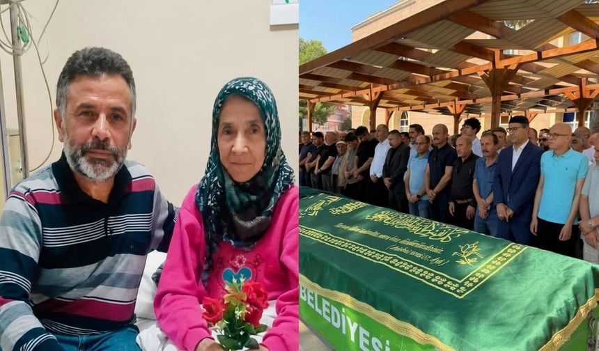 Anne ve oğlu yan yana uğurlandı