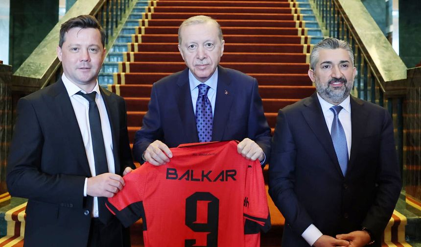 Cumhurbaşkanı Erdoğan Çorum FK’yı kabul etti