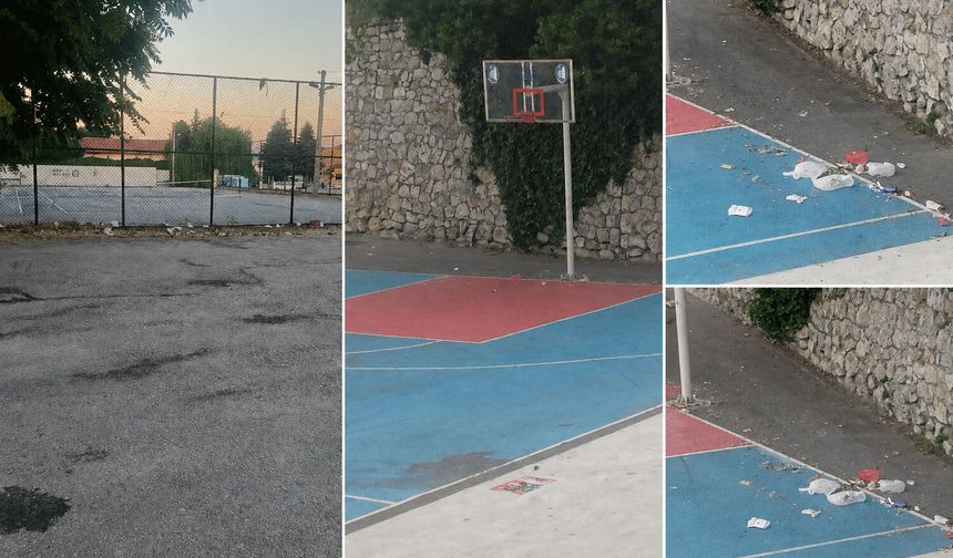 Spor tesisleri çöplüğe döndü: Gençler tepkili!