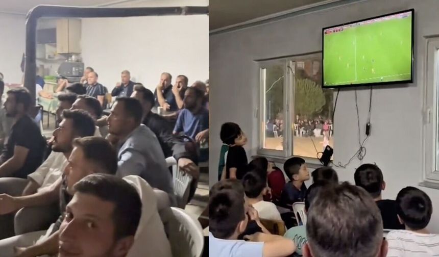 Düğüne Çorum FK maçı arası: Dışarıda halay çektiler, içeride maç izlediler