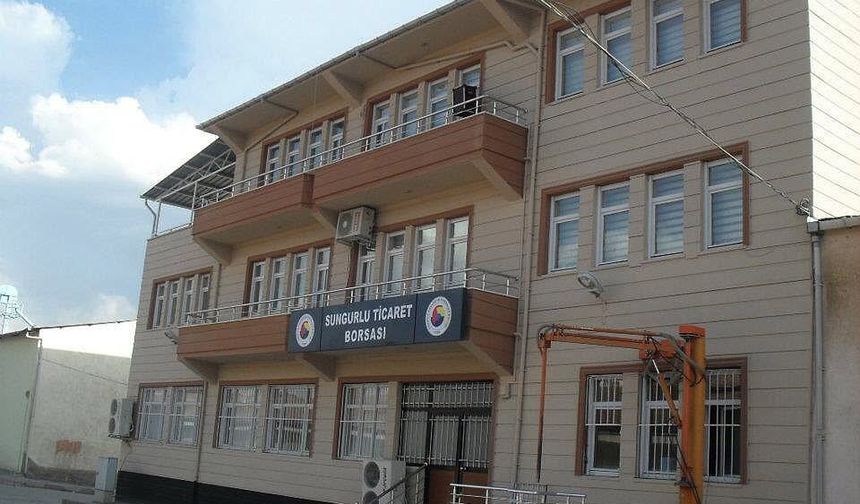 Sungurlu Ticaret Borsası’nda  seçim 3 Ekim’de