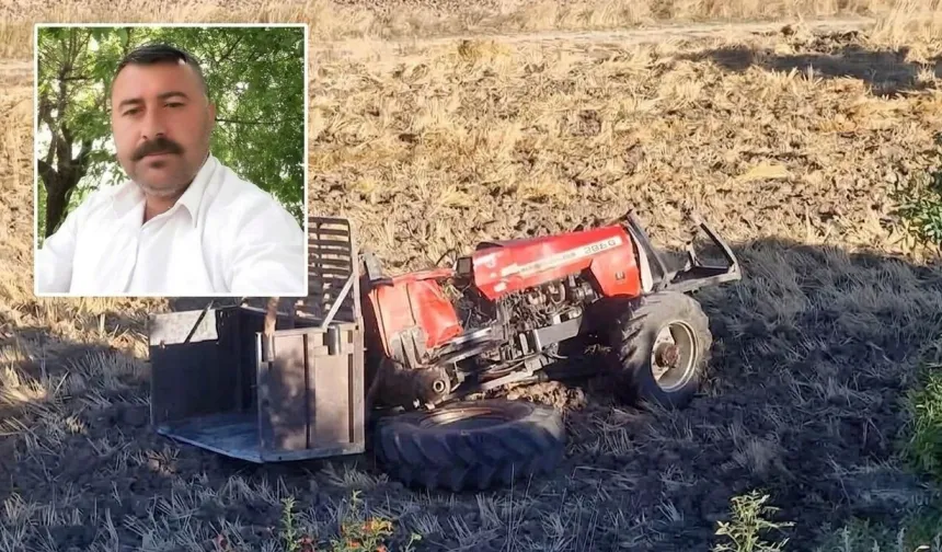Traktör şarampole yuvarlandı: Eski muhtar hayatını kaybetti