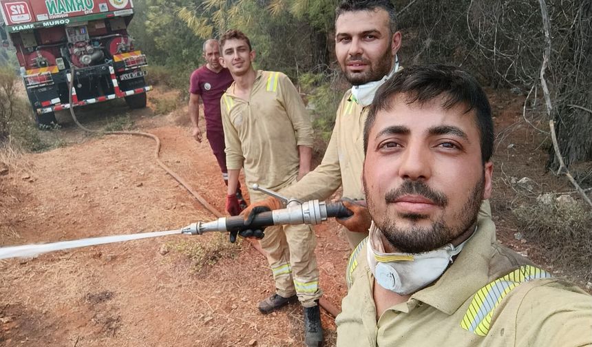 Çorum’un 4 kahramanı Antalya’daki yangına koştu