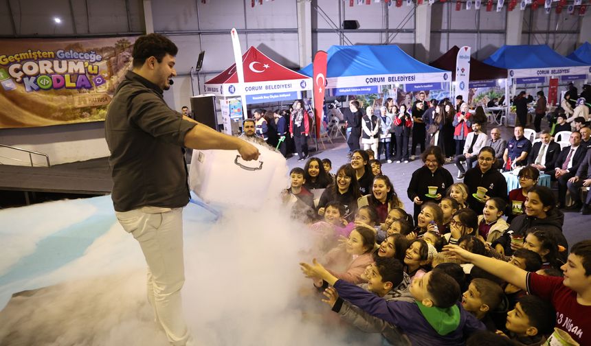 Çorum'da 8 bin öğrencinin faydalanacağı Bilim Şenliği başladı