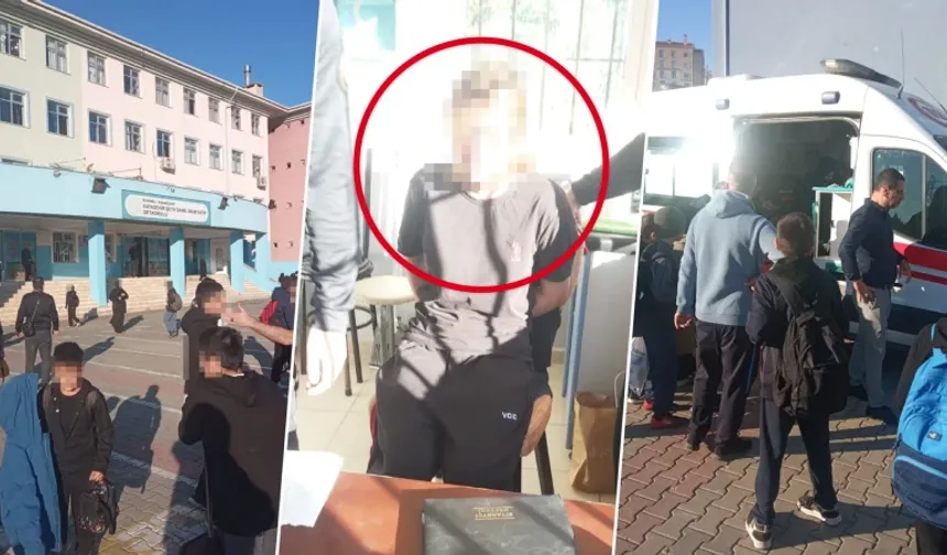 Okul kapısında bıçaklı saldırı!