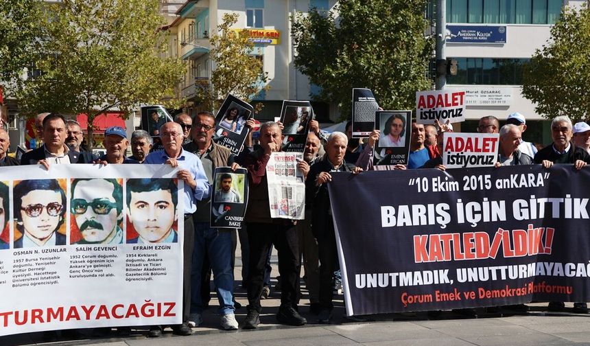 Çorum’dan 10 Ekim için adalet çağrısı