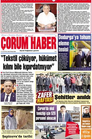 27 Ağustos 2026